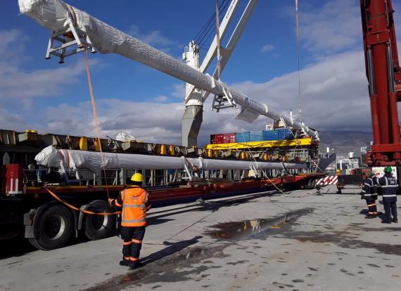 Element International and CF&S with Transportation of Masts