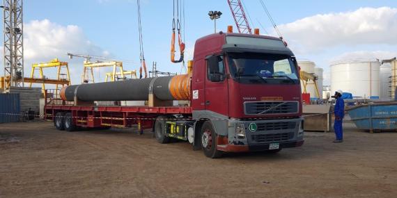 Wilhelmsen UAE Handles Movement of Pipe Spools