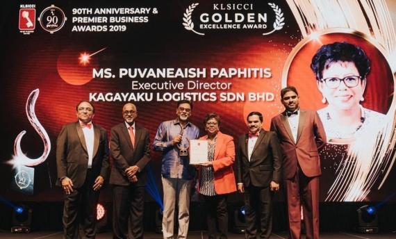 Ms. Puvaneaish of Kagayaku Logistics Receives KLSICCI Award