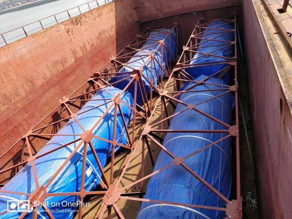 EXG Completes Breakbulk Shipment of 12 Exhaust Silencers