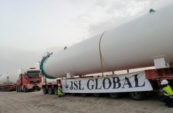 JSL Global Delivers CO2 Tanks in Qatar