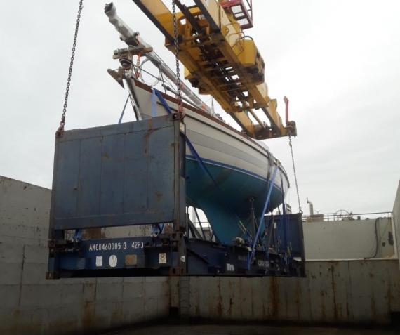 Europe Cargo Discharge Sailboat