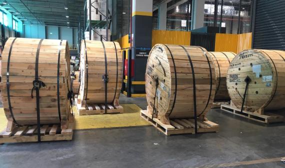 BATI Move Cable Reels from Turkey to Shanghai by Air