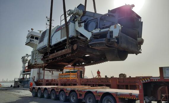 Livo Logistics Manages Shipment of Construction Equipment