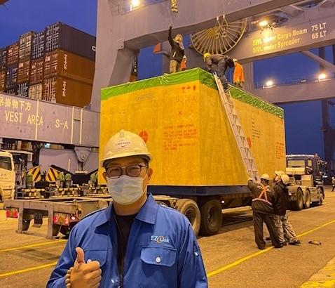 EZ Link with Heavy Machinery Shipment from Taiwan to Japan