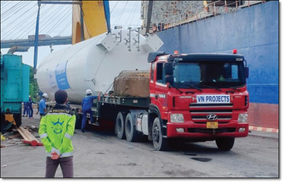 VN Projects Handle Boiler Shipment to Vung Tau City