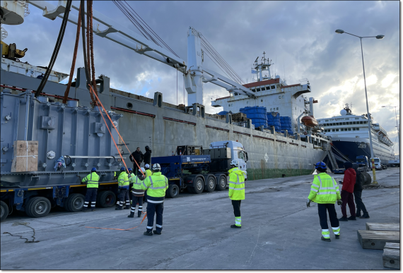 Goldair Cargo Handle Special Transformers to South Evia