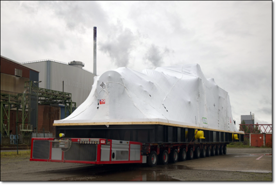 FCI Transport Compressor Train to Germany