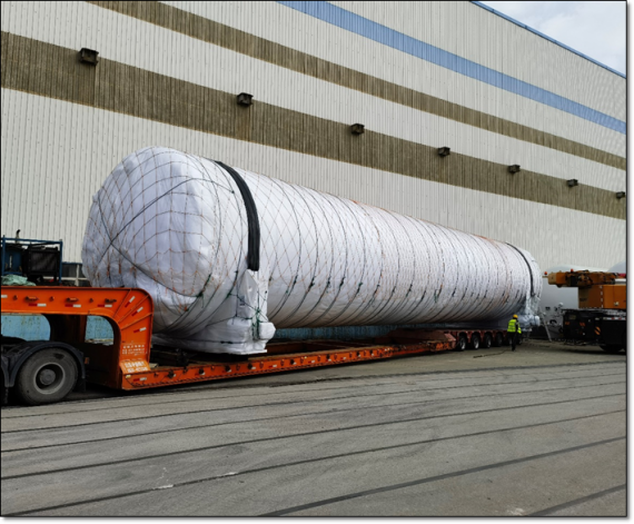 Topline Express Logistics Deliver Vacuum Tank