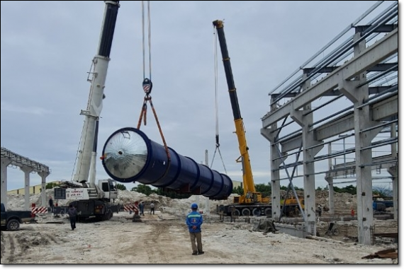 Bee Logistics Handle Breakbulk Shipment for Factory Construction