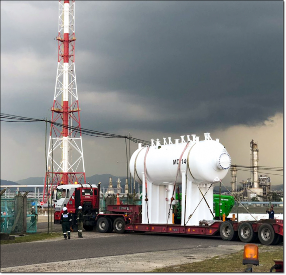 Megalift Deliver Tanks to Petronas Refinery in Kerteh