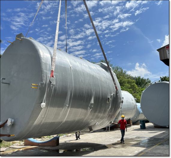 Tera Shipping Appointed for Water Tank Transport to Malaysia