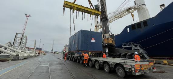 Seabourne Forwarding & Westdijk Deliver Transformer to the UK