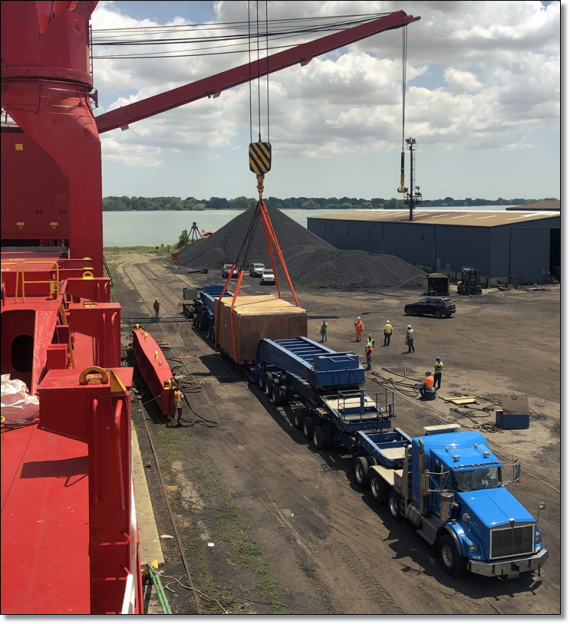 Balena Projects Transport Heavy Press Machine to North America