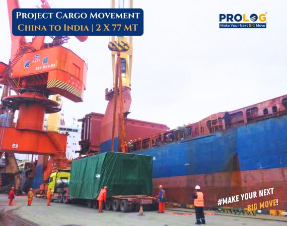 PROLOG India Execute Heavy Lift Movement from China