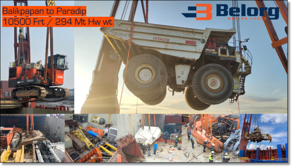 Belorg Shipping Move Breakbulk Cargo from Indonesia to India
