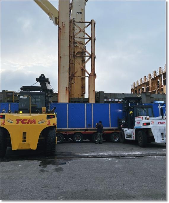 EZ Link and SCACLI Cooperate to Transport Machinery Plates