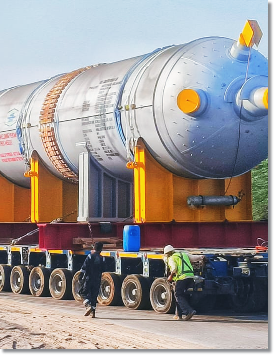EXG Complete Multimodal Transport of Oversized Equipment