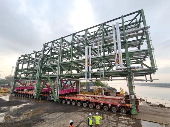 Seamless Execution of Pipe Rack Module Loadout Operation