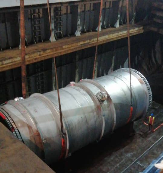 MS Global Transport Columns from Malaysia to Panjang