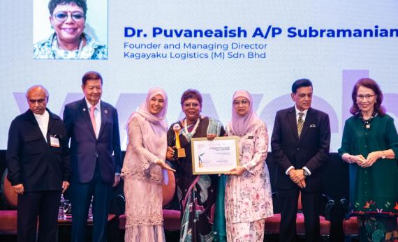 Dr. Puvaneaish at Kagayaku Logistics Celebrates Outstanding Leadership Recognition