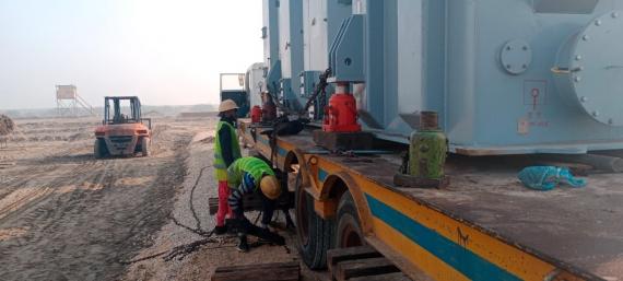 Star Shipping Report Safe Unloading & Placement of Transformer
