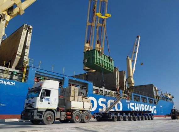 SMTI Receive 14 Transformers at Gabes Port in Tunisia