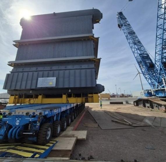 Europe Cargo Discharge Heavy Loads in Antwerp