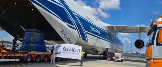 Element International with Full Air Charter of Mining Equipment