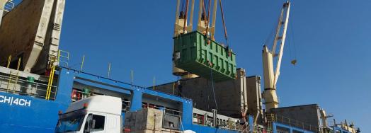 SMTI Receive 14 Transformers at Gabes Port in Tunisia