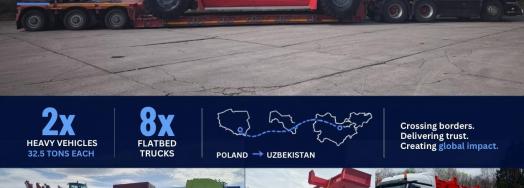 Megagon Handle Transport of Heavy Cargo to Uzbekistan