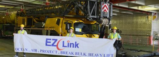 EZ Link Taiwan Handle RORO Shipment of Mobile Crane