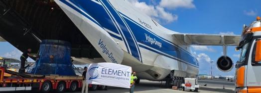 Element International with Full Air Charter of Mining Equipment